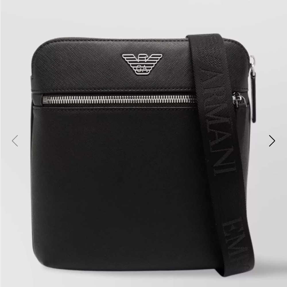 NEW NEVER USED Giorgio Armani Black Messenger Bag